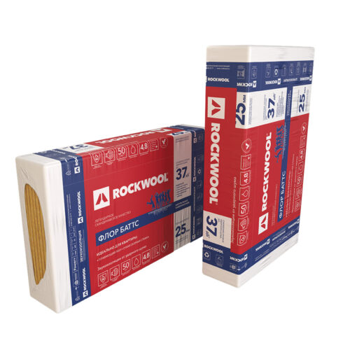 Шумоизоляция Rockwool Флор Баттс 25х600х1000 мм 4